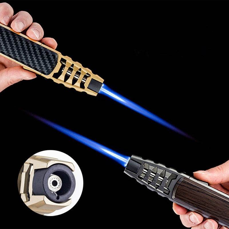 2023 Kitchen Outdoor BBQ Metal Windproof Cigar Big Jet Flames Lighter