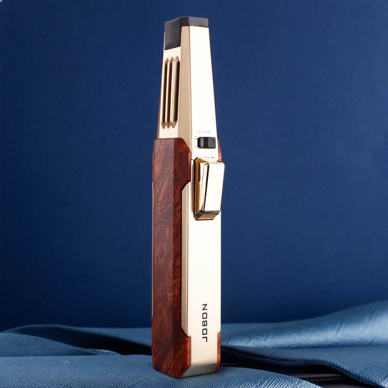 2023 Kitchen Outdoor BBQ Metal Windproof Cigar Big Jet Flames Lighter