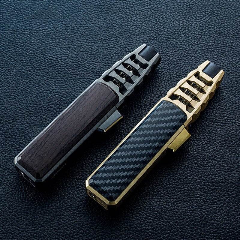 2023 Kitchen Outdoor BBQ Metal Windproof Cigar Big Jet Flames Lighter