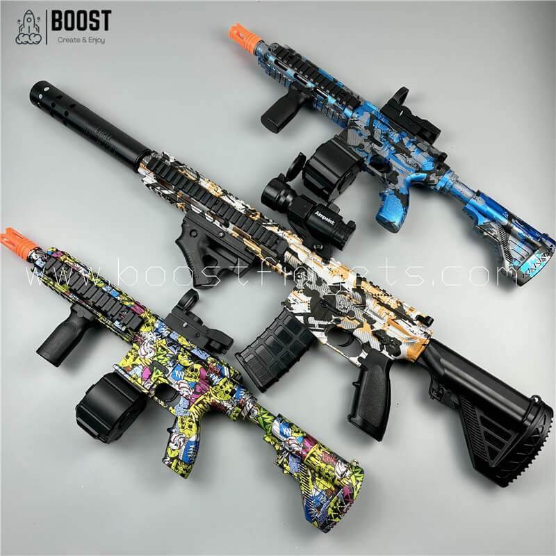 M416 Graffiti Gel Ball Blaster Launchers with Free Stickers - BOOST TOYS