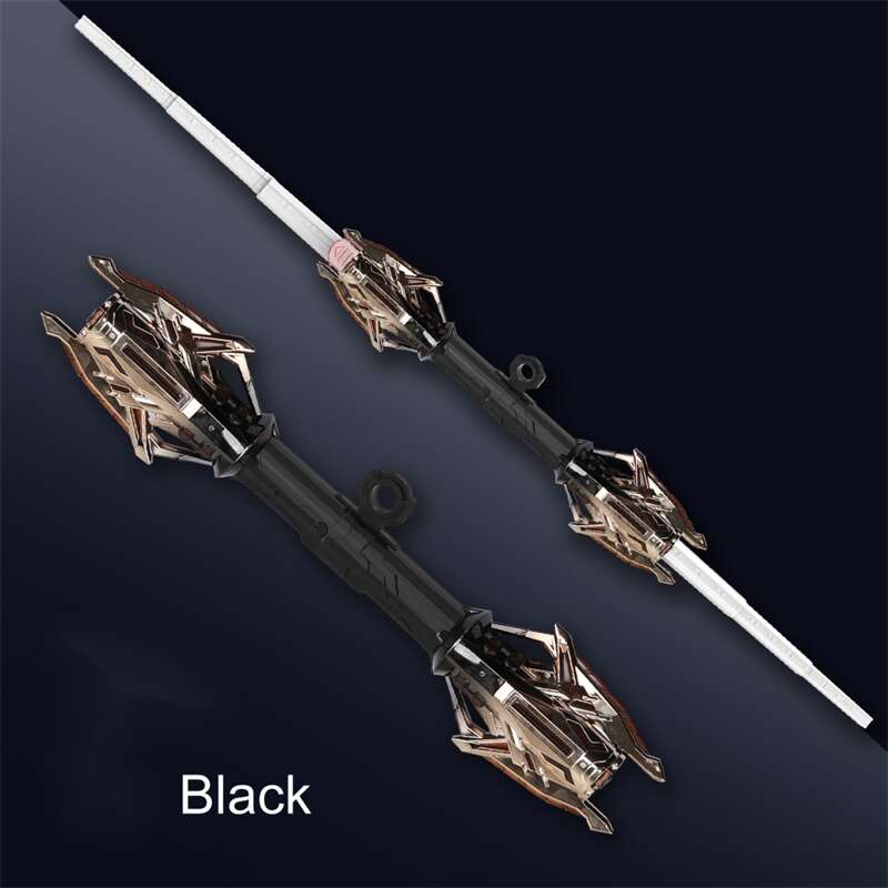 Double-head Rotatable Flash Lightsaber Telescopic Sword