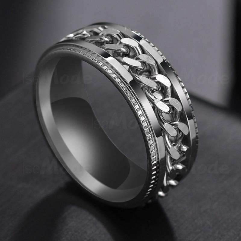 Stainless Steel Rotatable Fidget Rings Jewelry - BOOST TOYS