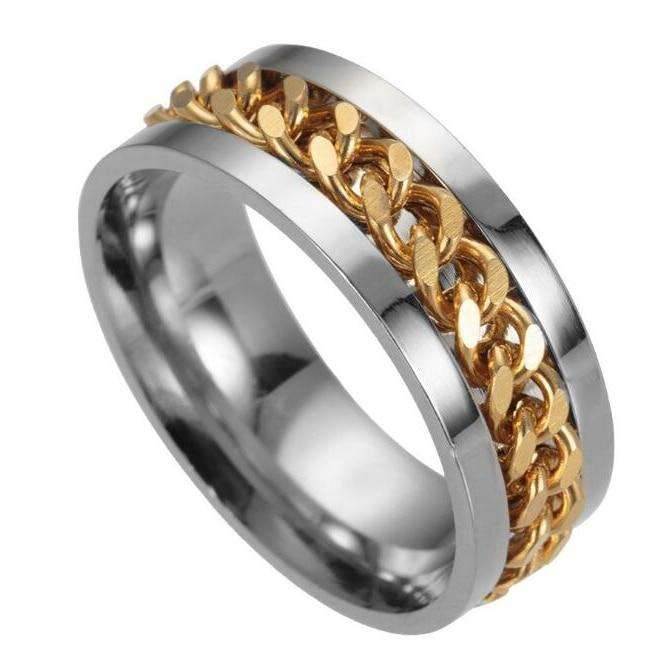 Stainless Steel Rotatable Fidget Rings Jewelry - BOOST TOYS