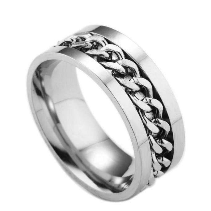 Stainless Steel Rotatable Fidget Rings Jewelry - BOOST TOYS