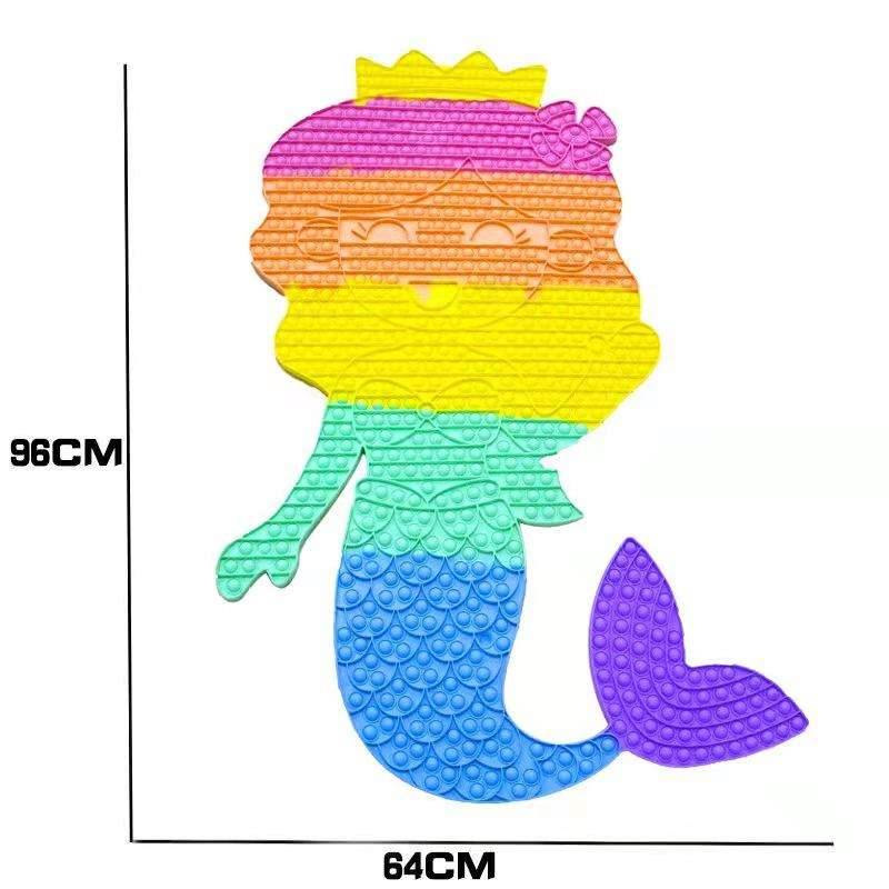 95cm 85cm 50cm 40 cm Mega Pop it Amongus Mickey Mermaid popit - BOOST TOYS