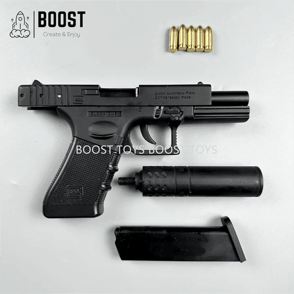 New 1:2.05 Glock 18C Metal Model Detachable - BOOST TOYS