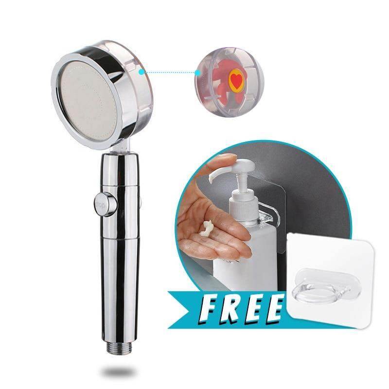 Pressurized Water Saving Spray Shower Head Nozzle 360 Rotated Fan Bath Massage - BOOST TOYS