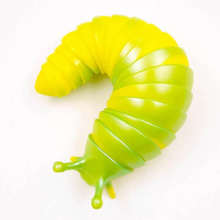 Fidget Slug 3D Printed Articulated Sticky Stretch - BOOST TOYS